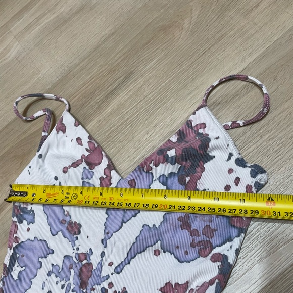 WILFRED (Up cycled with Tie Dye) Thong BodySuit. Size XS - Picture 7 of 9